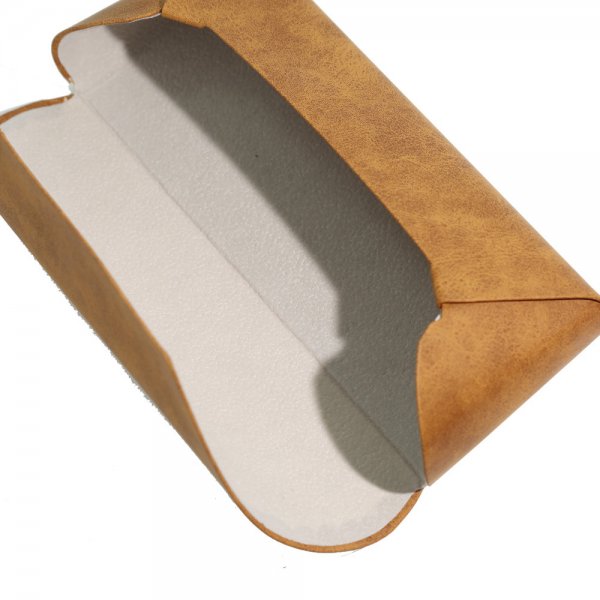 Velvet leather glasses case